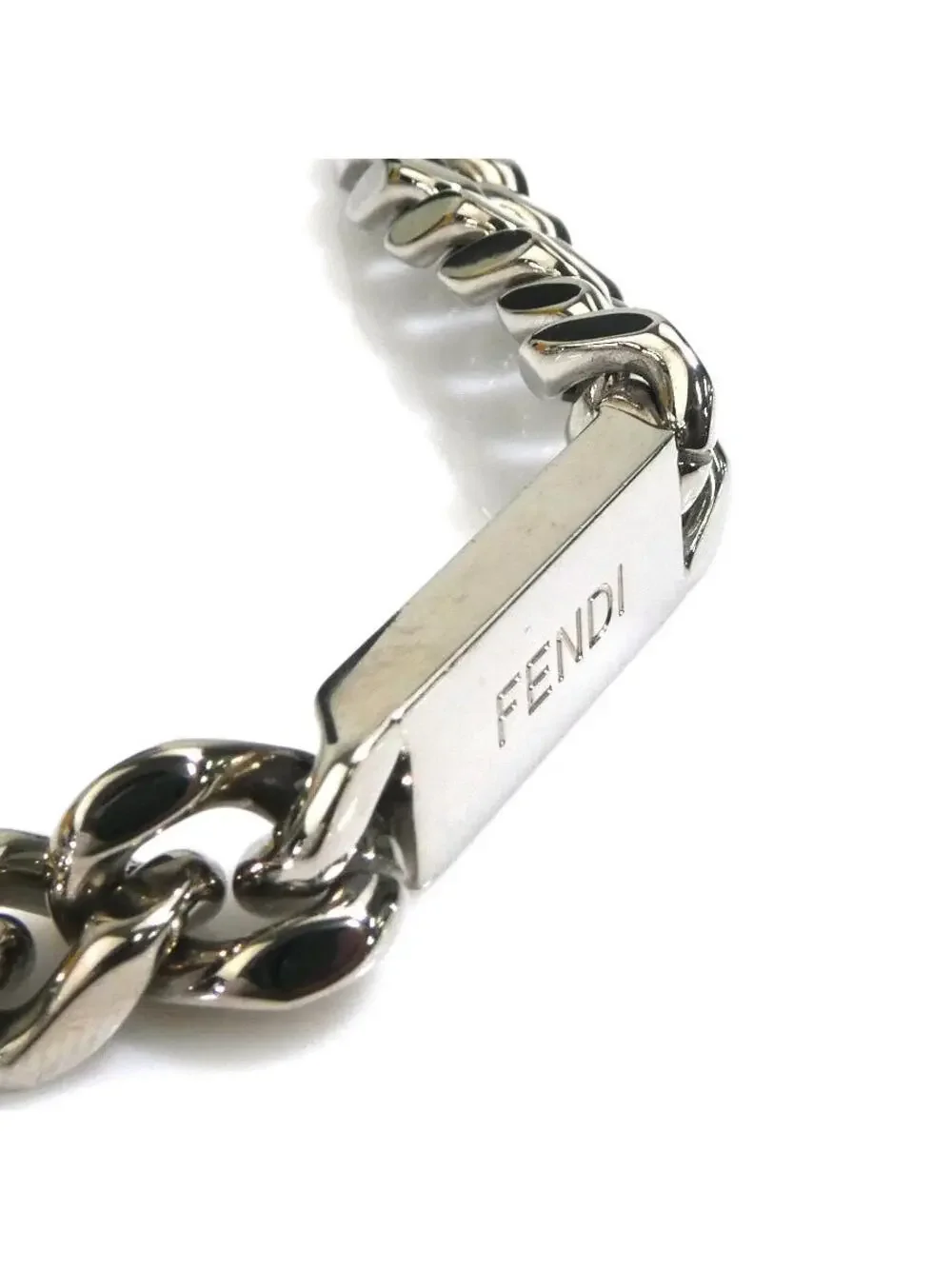 Auth Fendi Necklace Silver Metal - #300096F29B